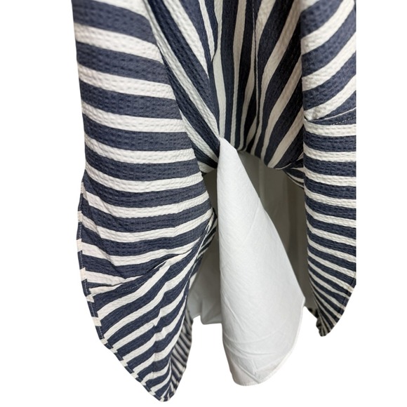 Kate Spade Seersucker Stripe Dress Blue White Sleeveless Fit & Flare Size 2 - Picture 7 of 9